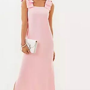 Lilly Pulitzer Pink Maxi Dress with Bow Straps